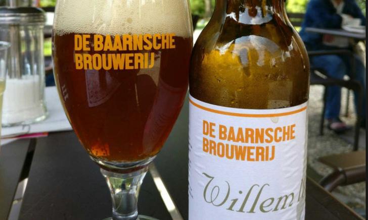 Willem III bier in glas Willem III bier in glas